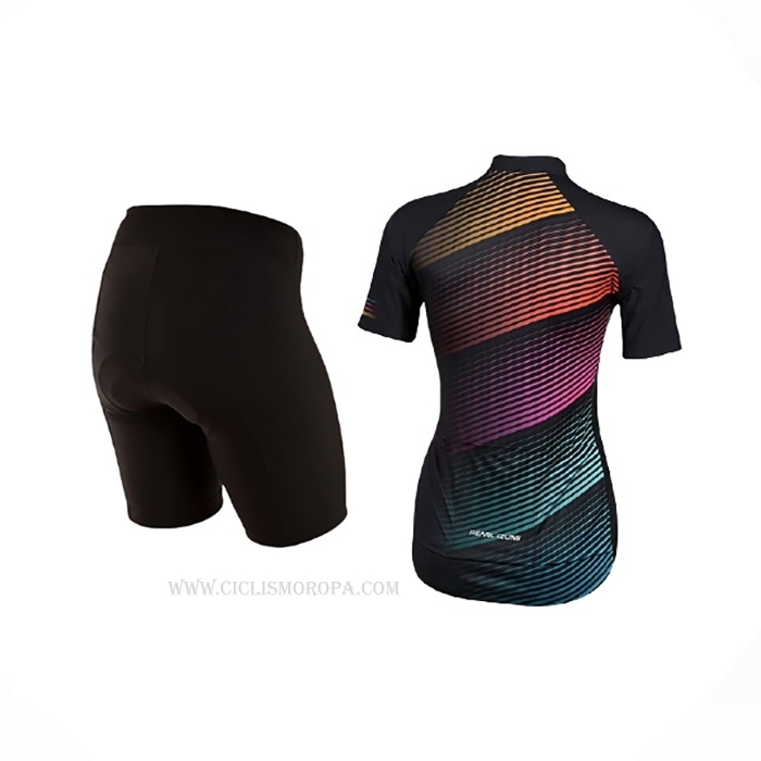 2021 Ropa Ciclismo Mujer Pearl Izumi Multicolor Mangas Corta y Culotte Corto